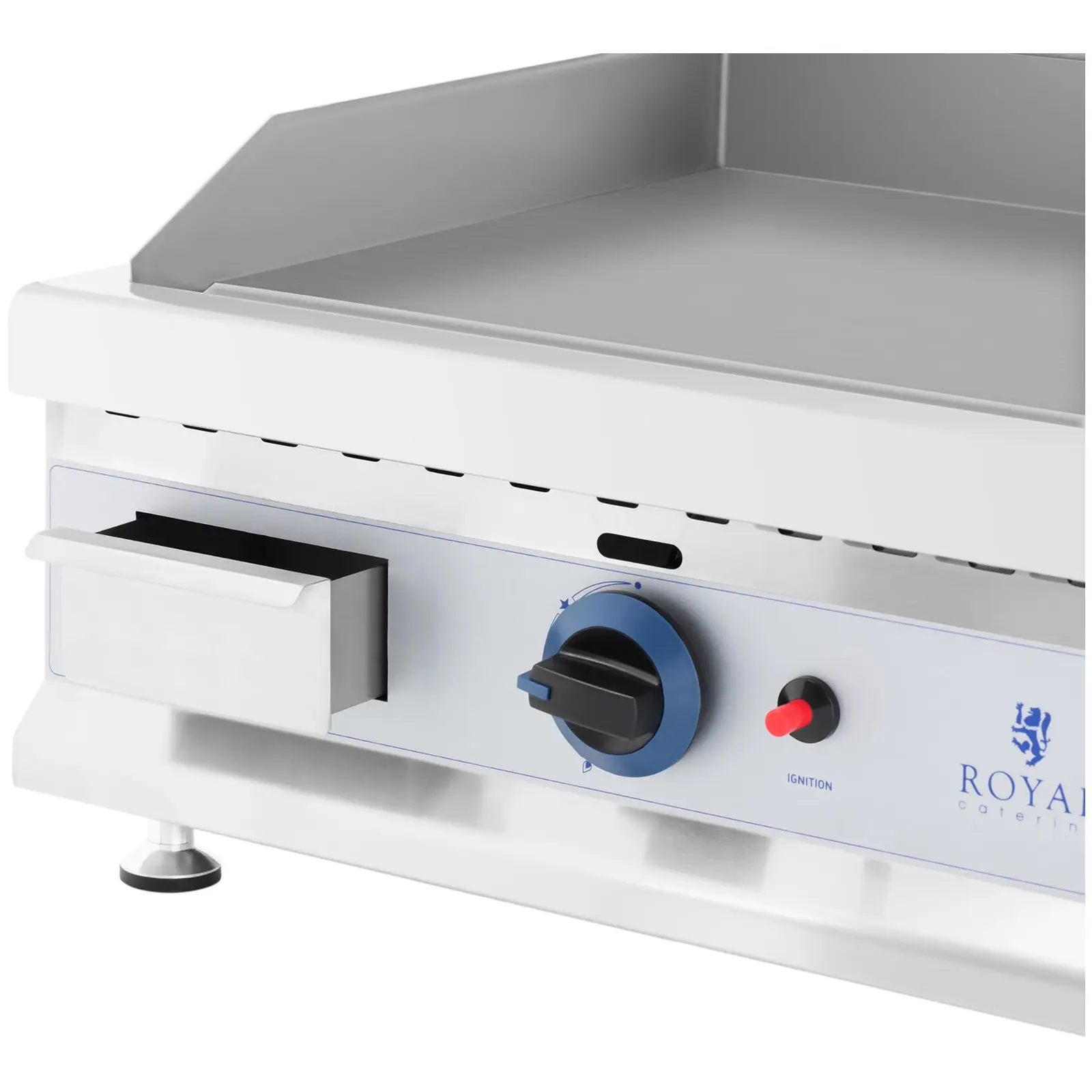 Dvojitý plynový gril - 74,5 x 40 cm - hladký - 2 x 3 100 W - zemní plyn - 20 mbar (Odkapávací miska: Ne)