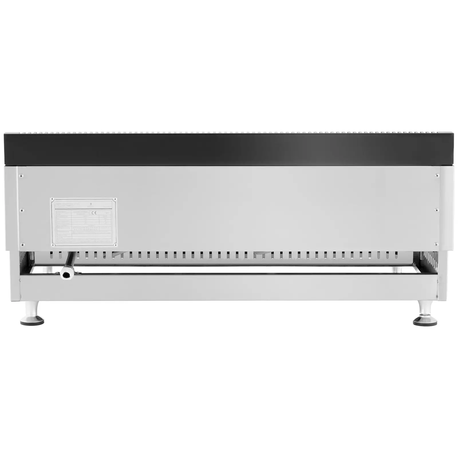 Podwójny grill gazowy - 74,5 x 40 cm - gładki - 2 x 3100 W - gaz ziemny - 0,02 bar