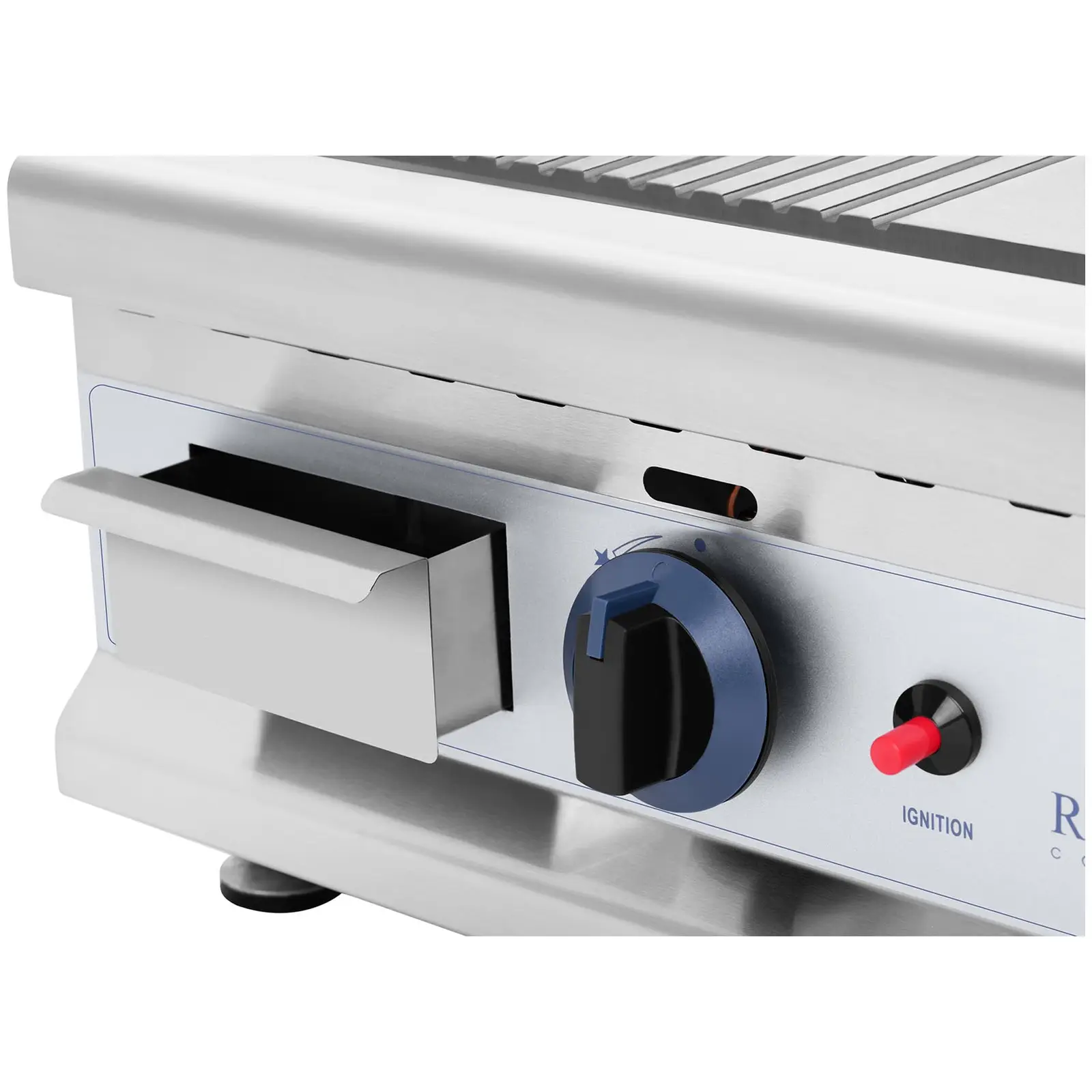 B-Ware Doppel-Gasgrill - 60 x 40 cm - glatt/geriffelt - 2 x 3.100 W - Erdgas - 20 mbar