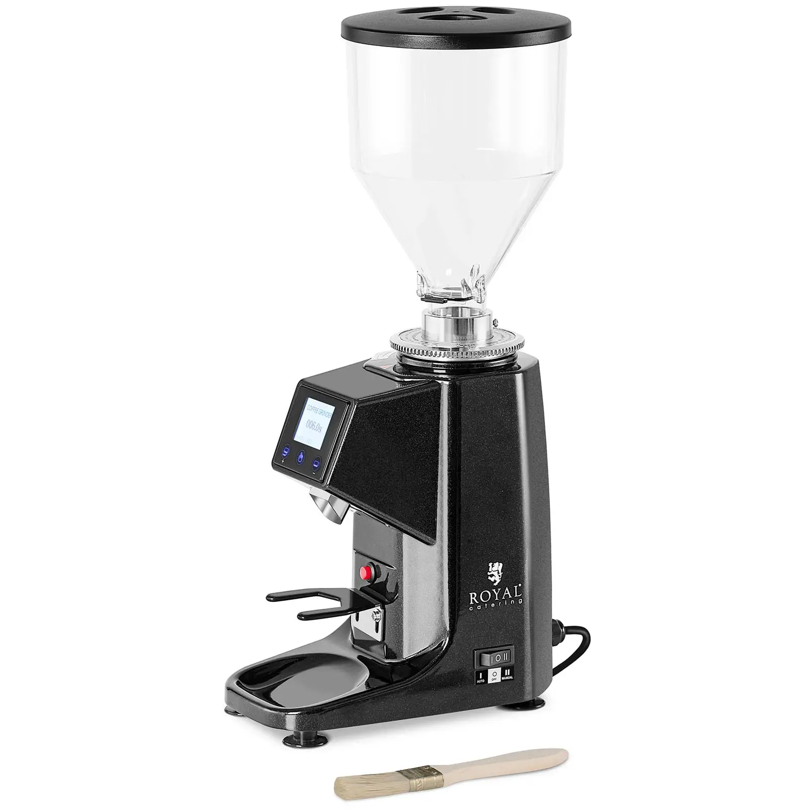 Coffee Grinder - 200 W- aluminium - black