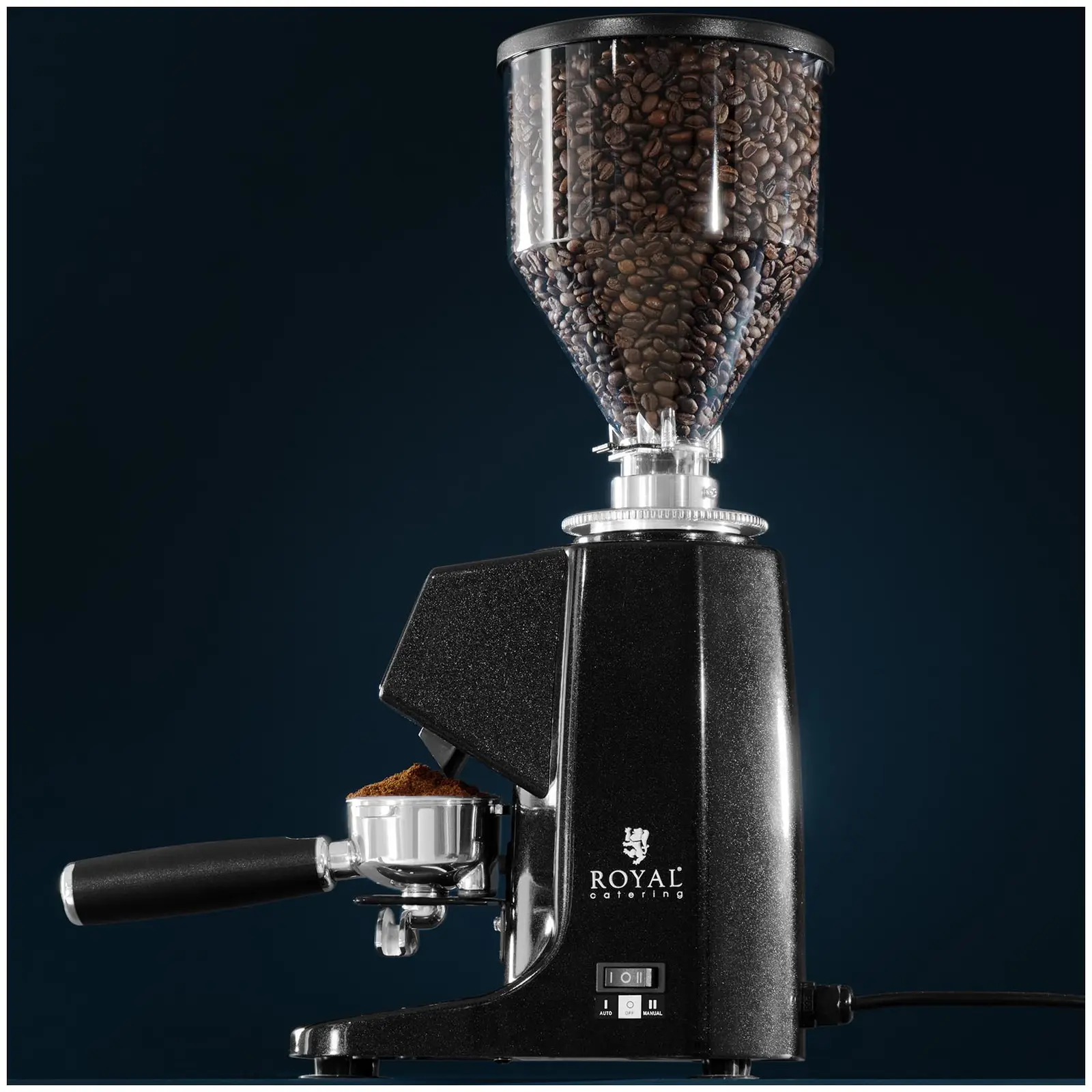 Coffee Grinder - 200 W- aluminium - black (Power [W]: 200)