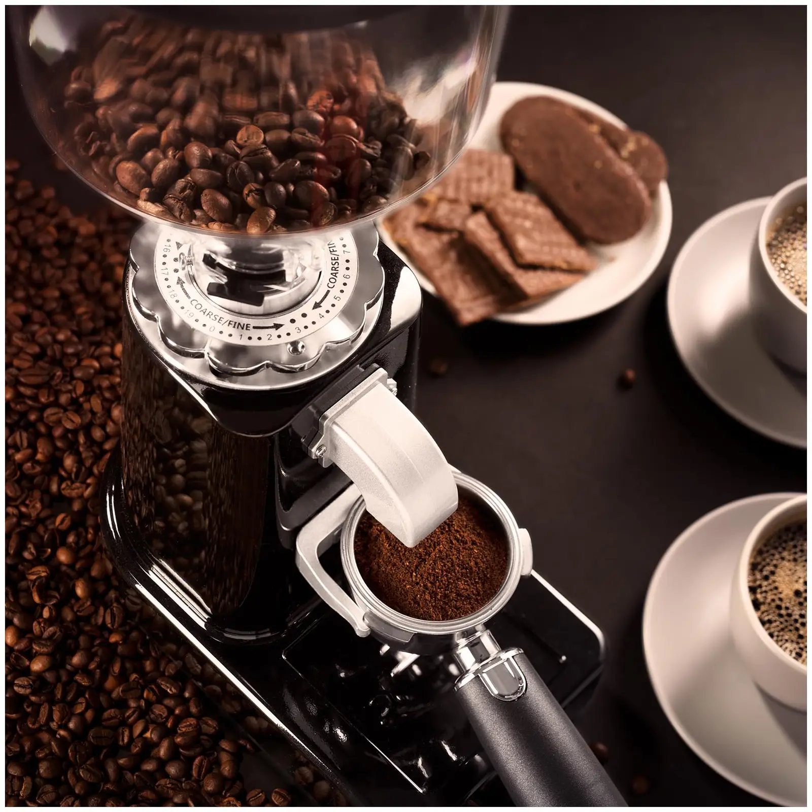 Kahvimylly - 200 - muovi - musta