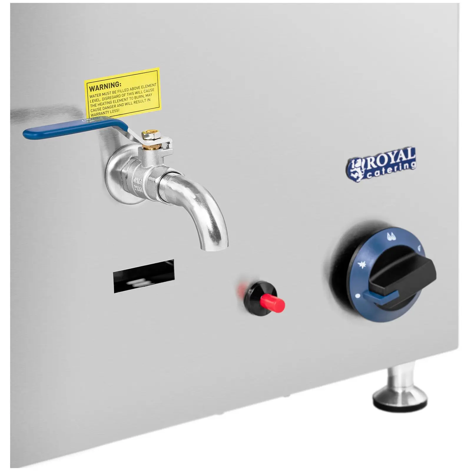 Plynová vodní lázeň - 3 300 W - GN 1 x 1/1 - 0,05 bar - G30 (Druh plynu: Propan-butan)
