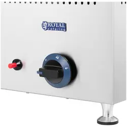 Plynový vodný kúpeľ - 3 300 W - GN 6 x 1/3 - 0,03 bar - G30