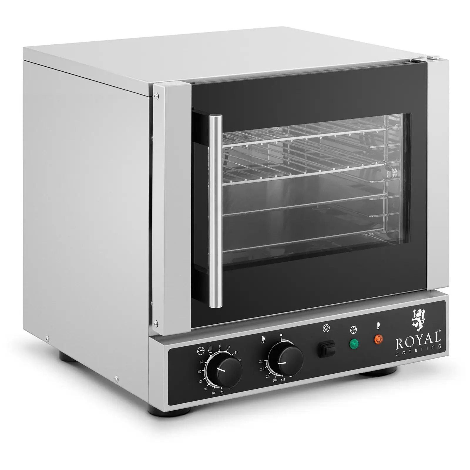 Forno de convecção - 2600 W - função vapor - 2 bandejas, 2 grelhas (GN 1/2)