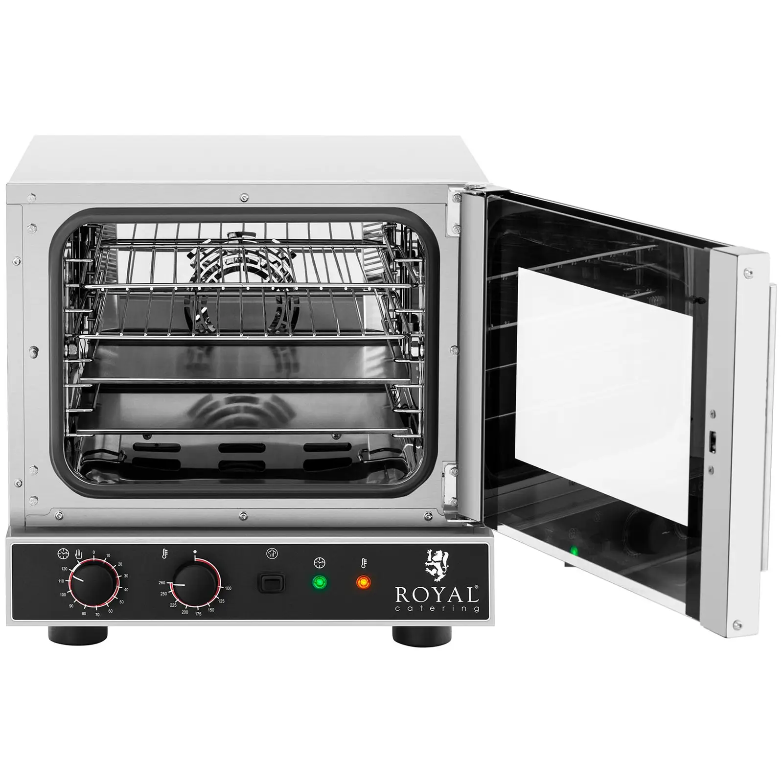 Forno de convecção - 2600 W - função vapor - 2 bandejas, 2 grelhas (GN 1/2)