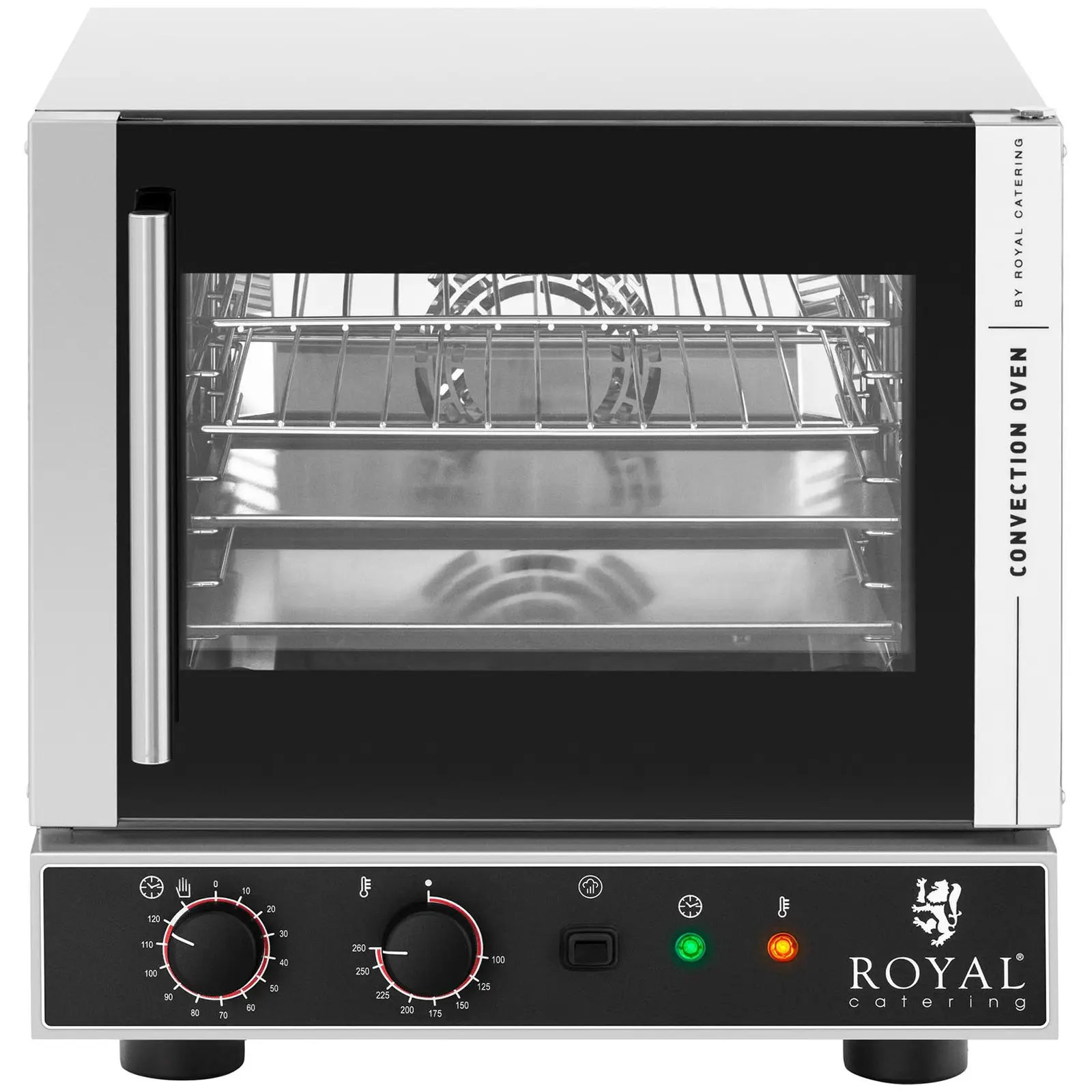 Forno de convecção - 2600 W - função vapor - 2 bandejas, 2 grelhas (GN 1/2)