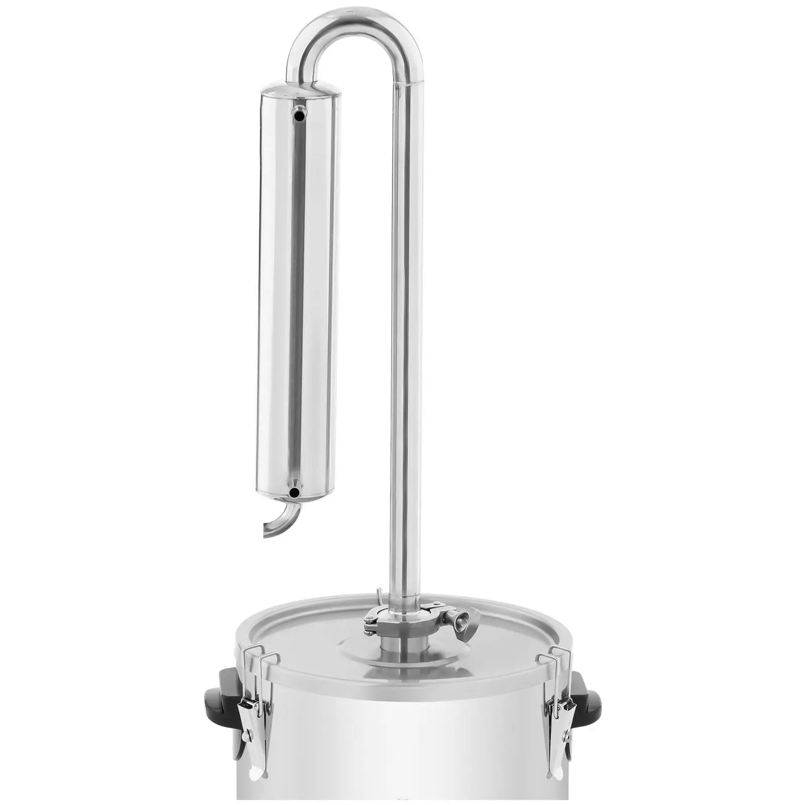 Destylator - woda - 20 l - stal nierdzewna (Długość węża chłodzącego: 2 m)