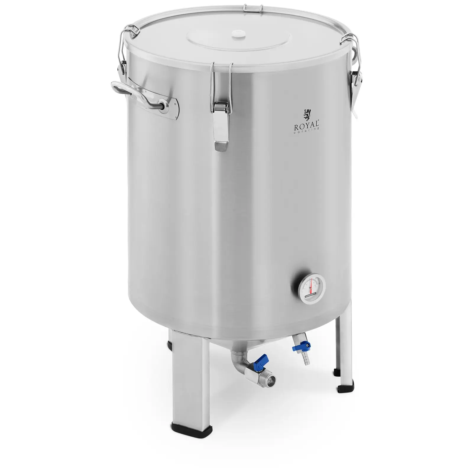 Fermentatore birra a tronco conico - Acciaio inox - 60 L - 0 - 40 °C