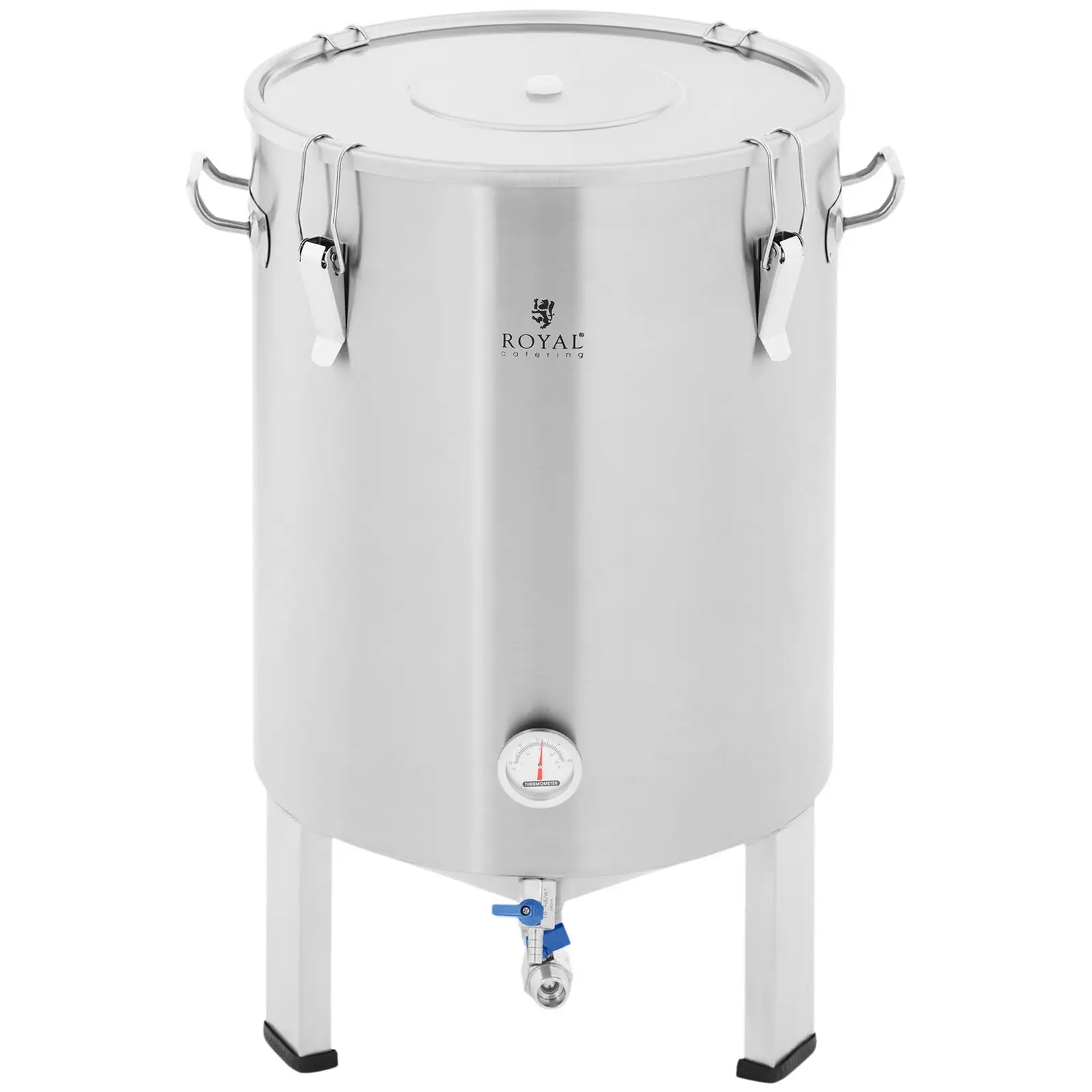 Pojemnik fermentacyjny - 60 l - 0-40°C - stal nierdzewna (Podwójny system odprowadzenia zawartości: Tak)