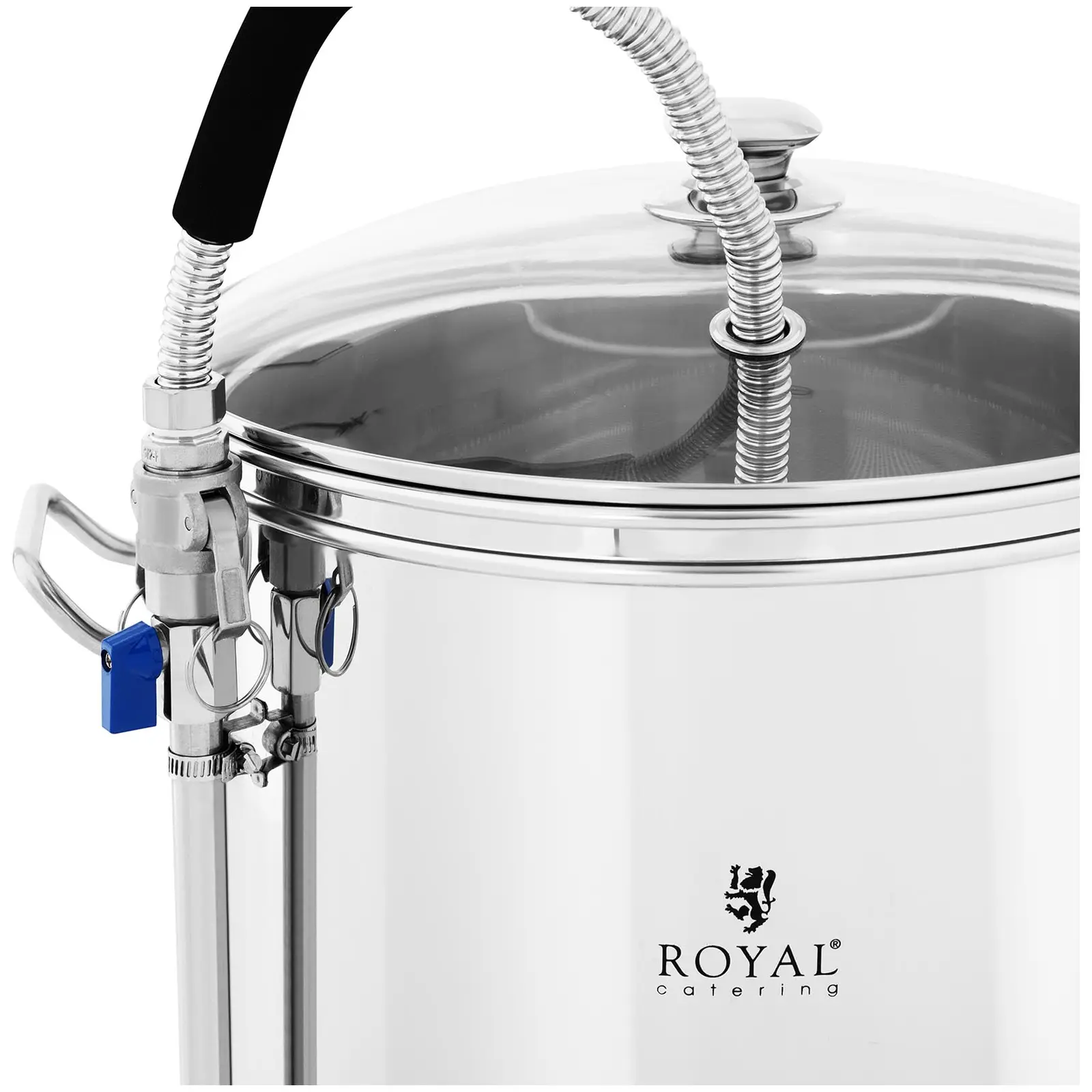 Cuve de brassage - 50 l - 3,000 W - 25 - 100 ° C - Acier inoxydable - Écran LCD - Minuterie (Robinet(s) de vidange: Oui)