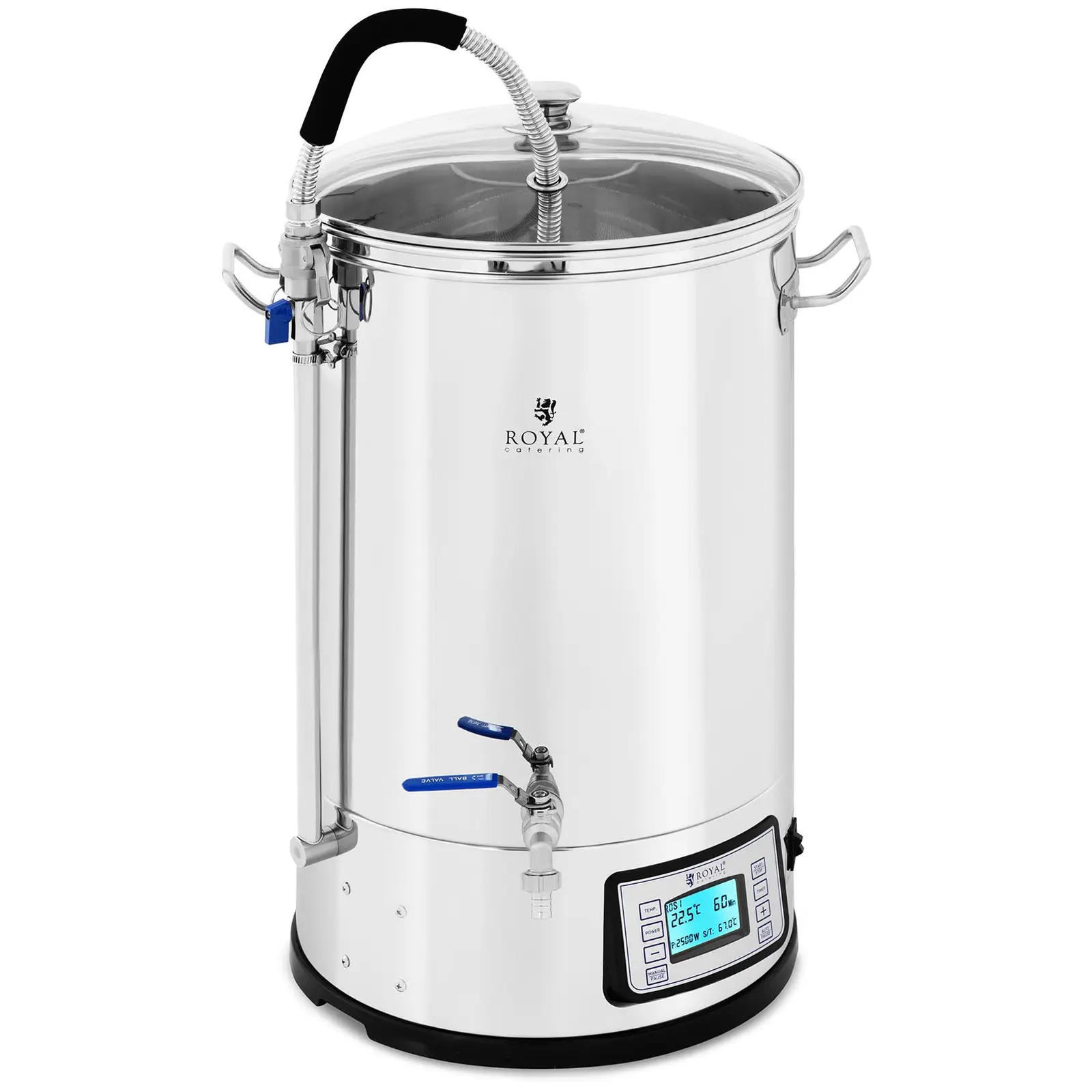 Brew Kettle -  30 L - 2,500 W -  ° C - Stainless steel - Display  - Timer