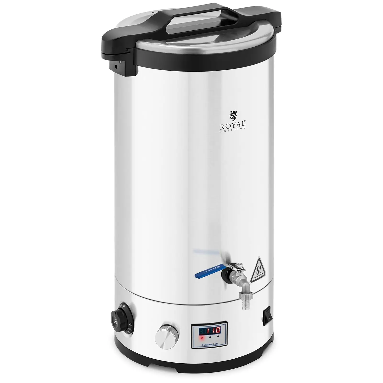 Mash Tun - 30 l - 700 / 1800 / 2500 W - 30 - 110 °C - nehrđajući čelik - LED - zaslon - tajmer