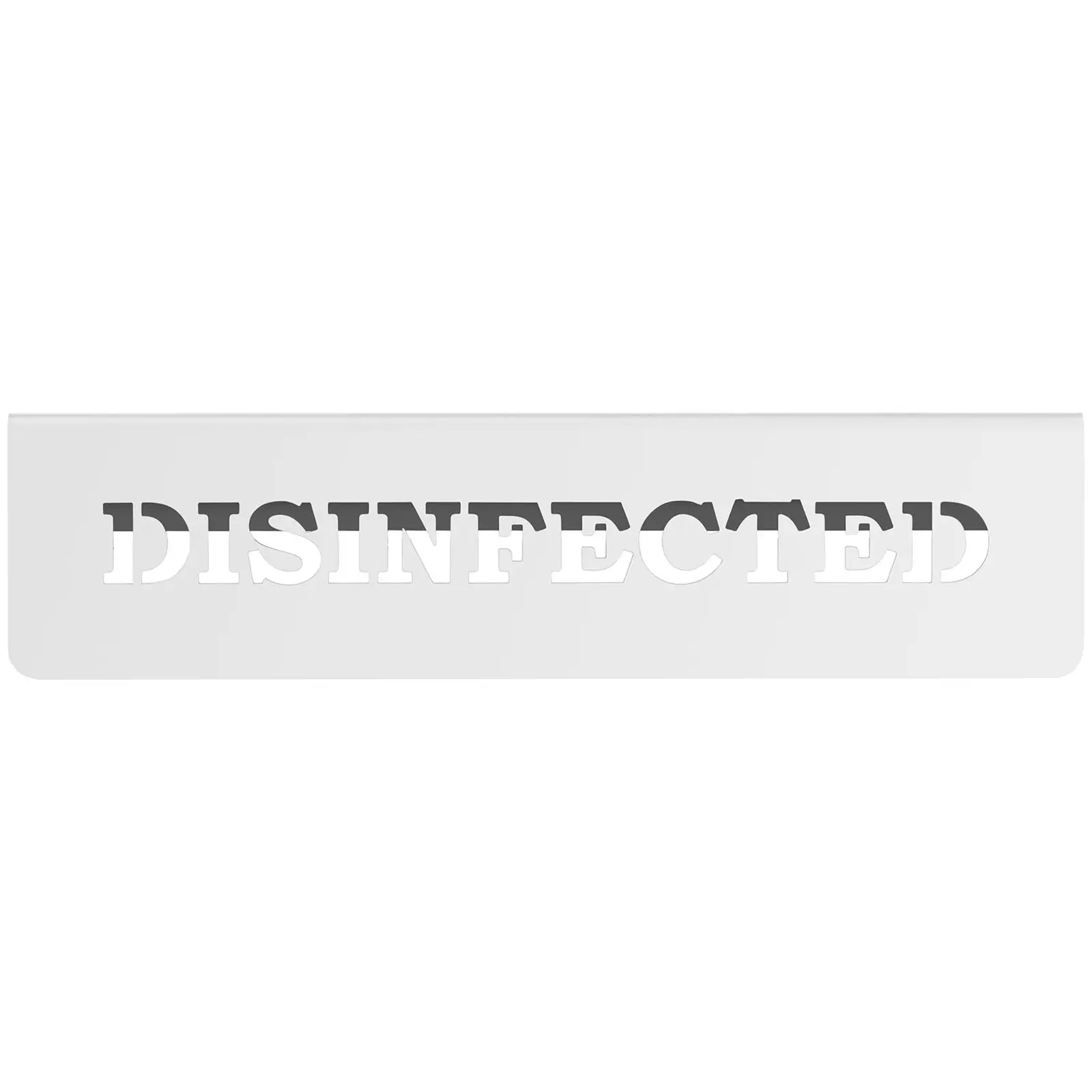 Suport de masă dezinfectat - germană/engleză - oțel inoxidabil - 5 buc (Culoare: Argint)