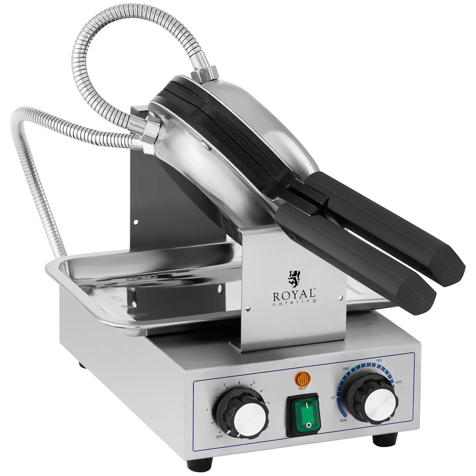 Máquina de waffles - bubble - 1400 W - 50 - 250°C - temporizador: 0-15 min