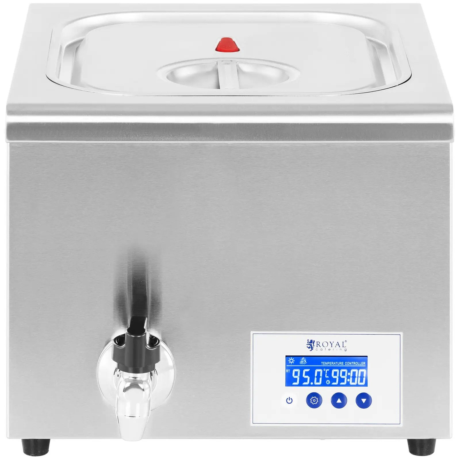 Sous-vide hrnec - 500 W - 30–95 °C - 16 l - LCD (Celkový objem: 16 l)