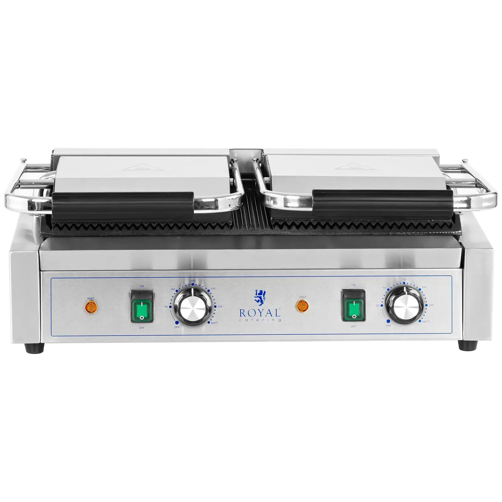 Doppel Kontaktgrill - 3.600 W - geriffelt