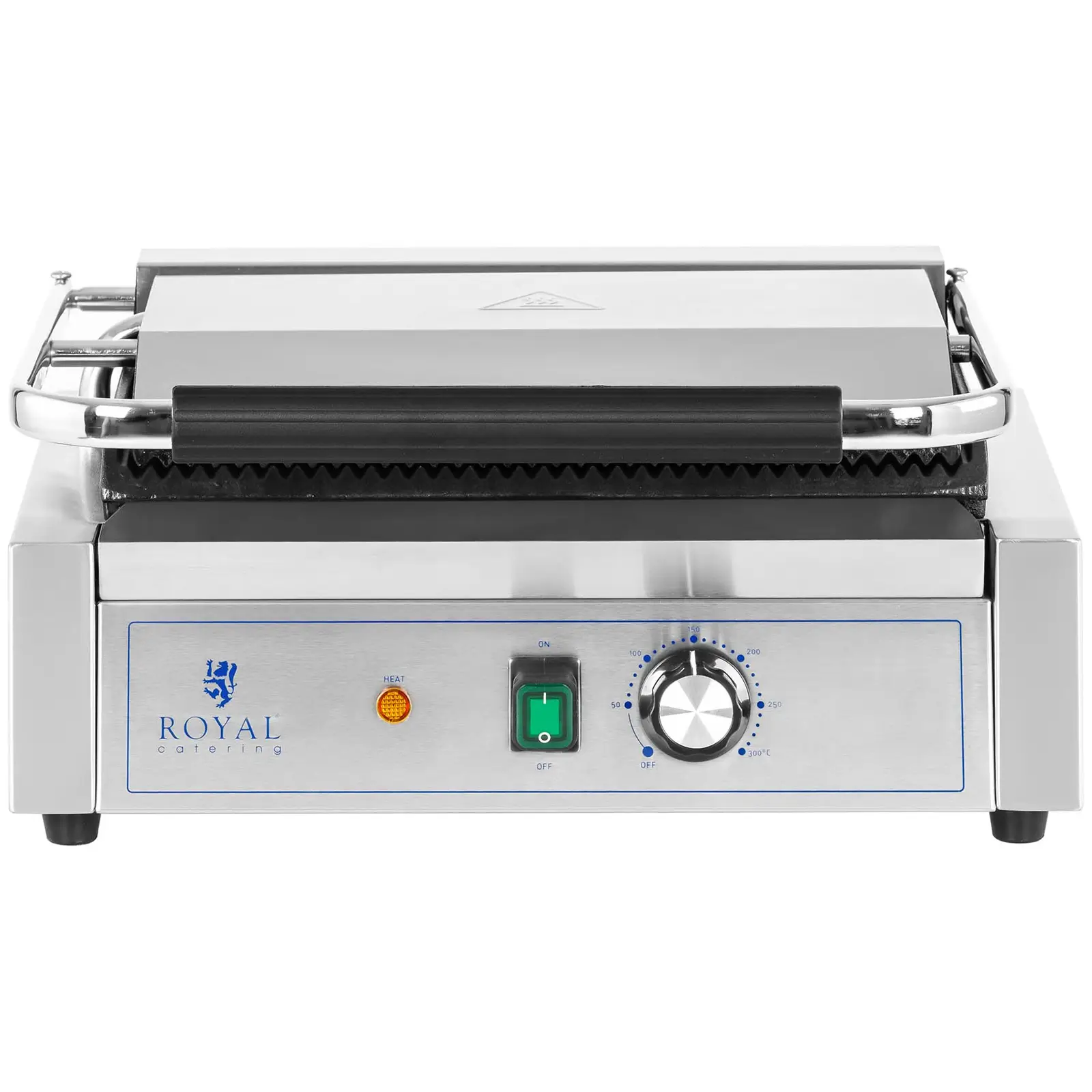 Kontaktní gril - 2 200 W - vroubkovaný (Materiál: Ušlechtilá ocel)