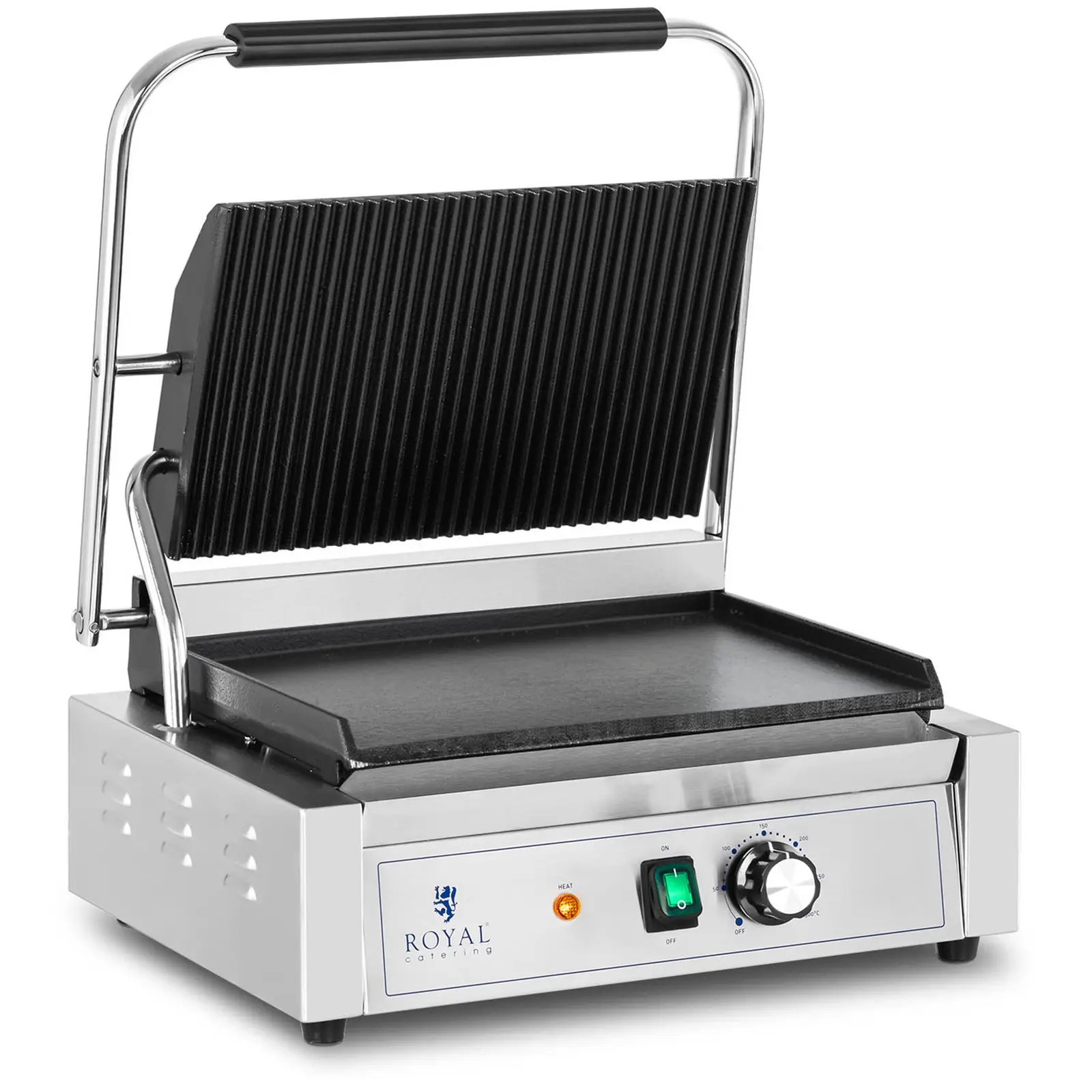 Zdjęcia - Grill elektryczny Royal Catering Grill kontaktowy - płyta ryflowana i gładka -  - 2,200 W 