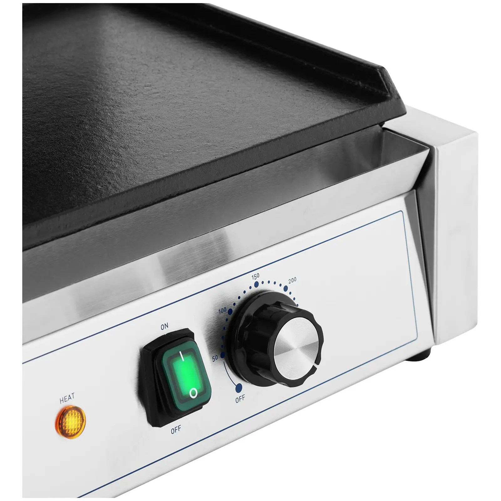 Machine à panini - Rainurée + Lisse - Royal Catering - 2,200 W (Plateau d'égouttage: Oui)