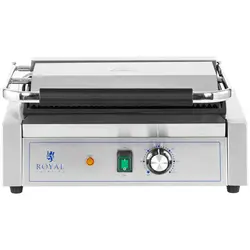 Contactgrill - Ribbed + Flat - Royal Catering - 2,200 W