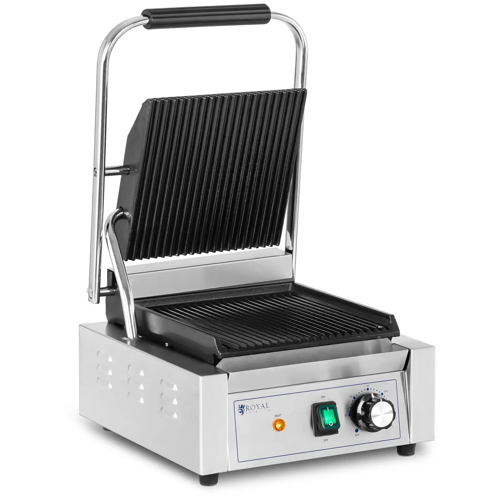 Grill kontaktowy - 1800 W - ryflowany