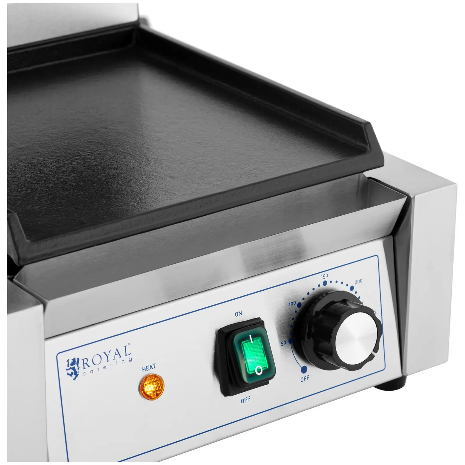 Kontaktgrill - geriffelt + glatt - Royal Catering - 1800 W