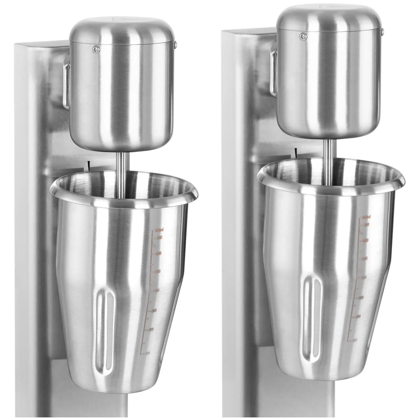 Barový mixér a napěňovač mléka - dvojitý - 2 x 1 l - 15 000 ot/min - ušlechtilá ocel (Ventilátor: 8 m³/h)