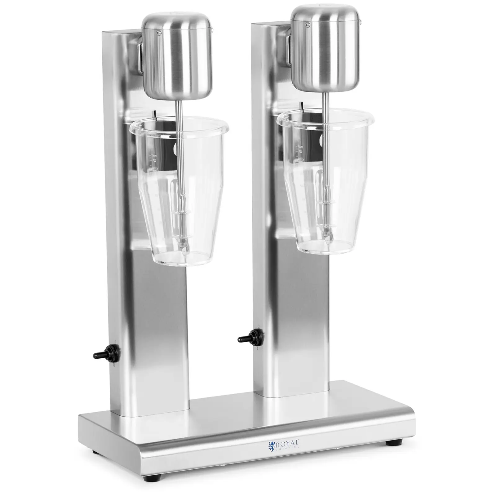 Milkshake Machine - double - 2 x 1 L - 15,000 rpm - Stainless steel