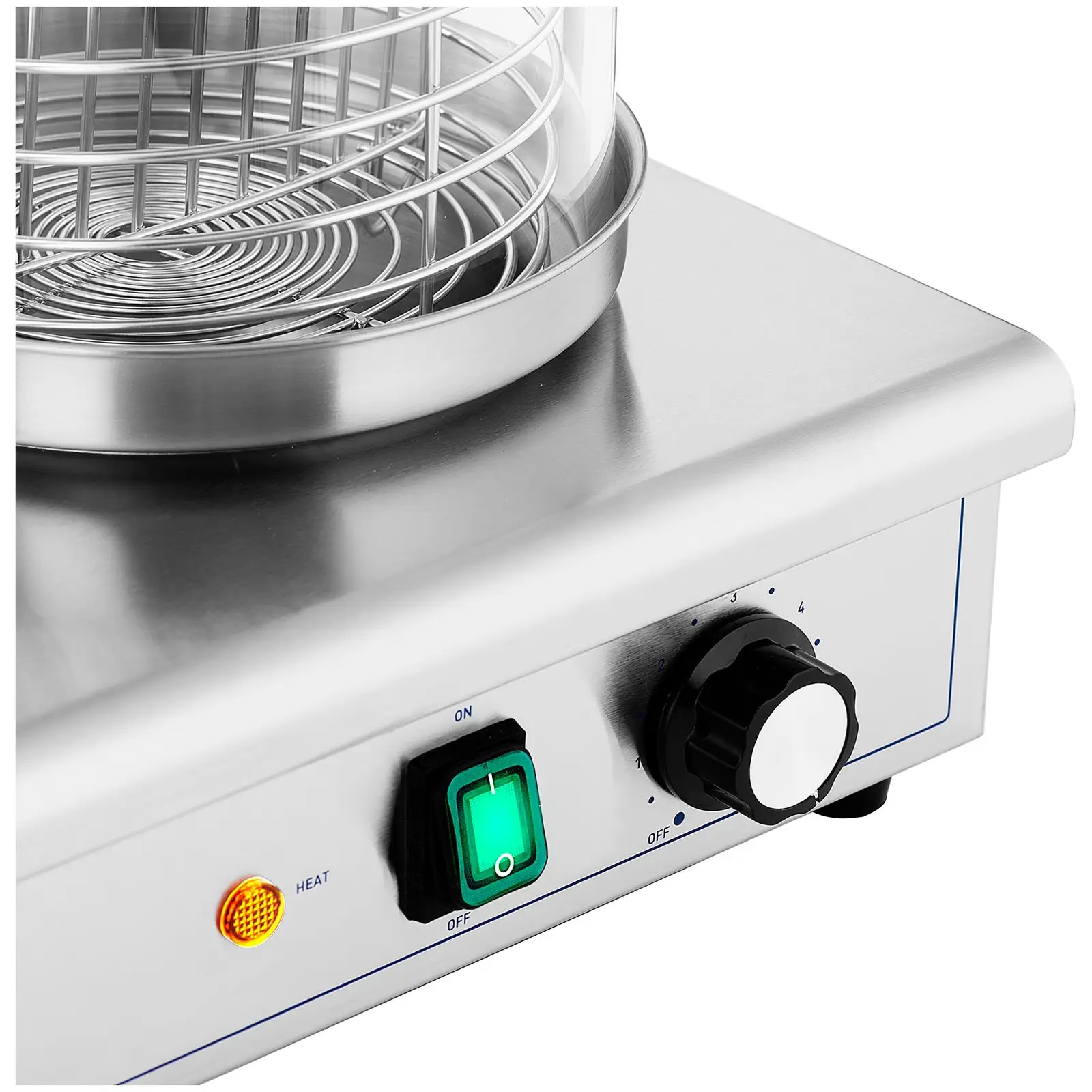 Aquecedor para cachorro quente -  650 W - Royal Catering - 4 espetos