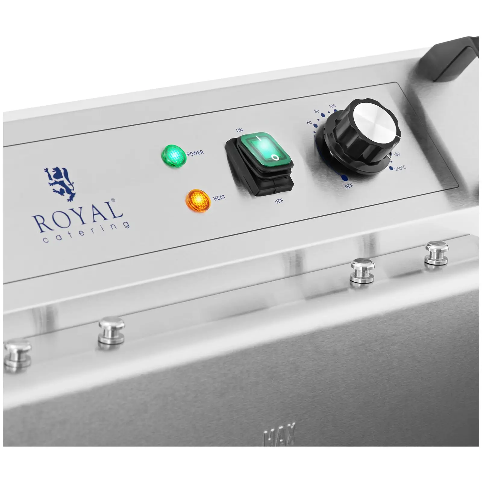 Cukrářská fritéza - 23 l - Royal Catering - 230 V (Počet košů: 1)