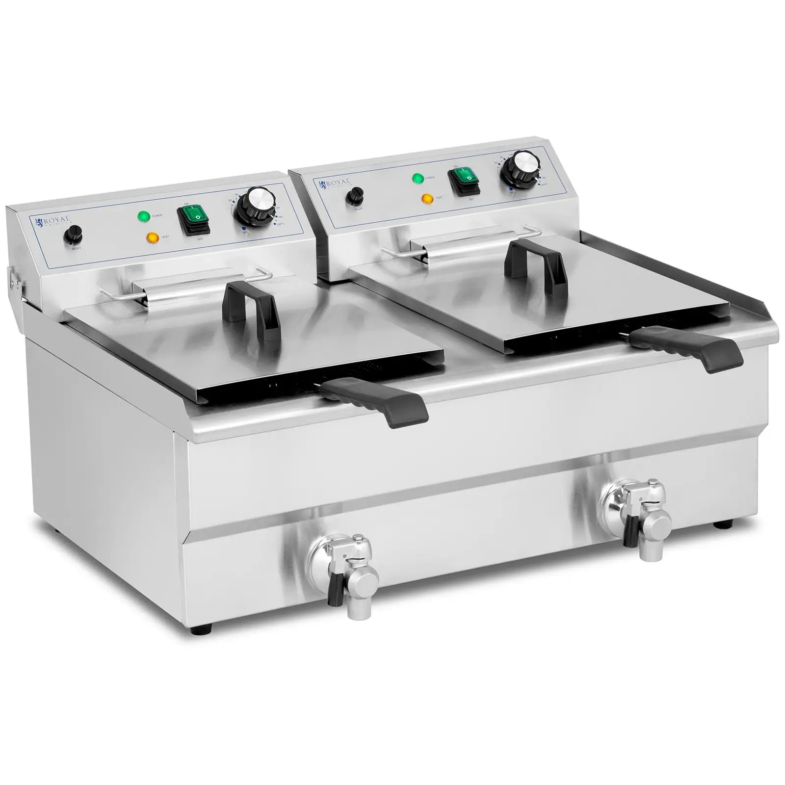 Rasvakeitin - 2 x 16 L - Royal Catering - 230 V