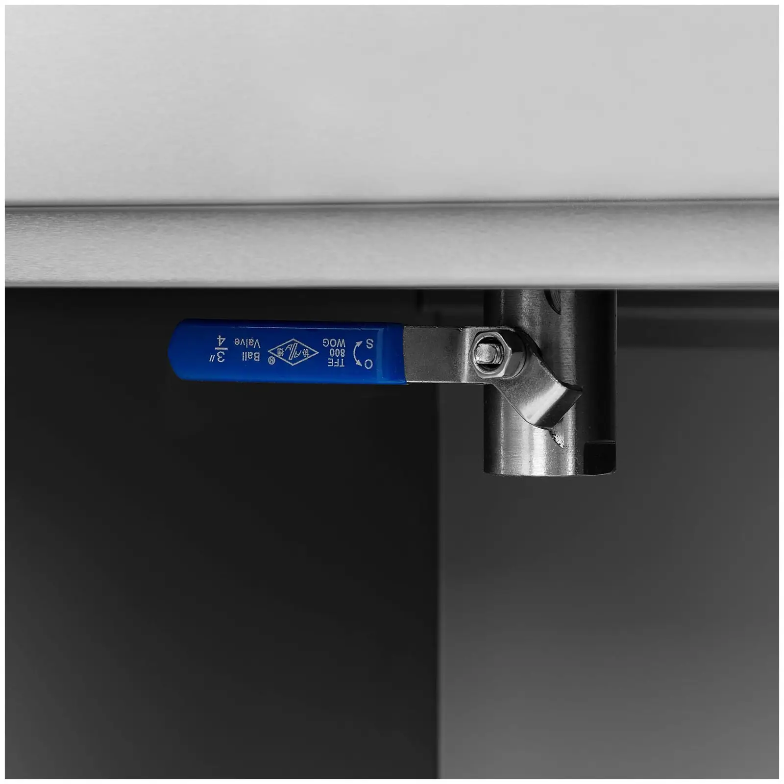 Friteuse électrique - 16 l - 5 000 W - 400 V - Robinet de vidange - Zone froide - Sur armoire - Royal Catering (Capacité d'admission: 10 l)