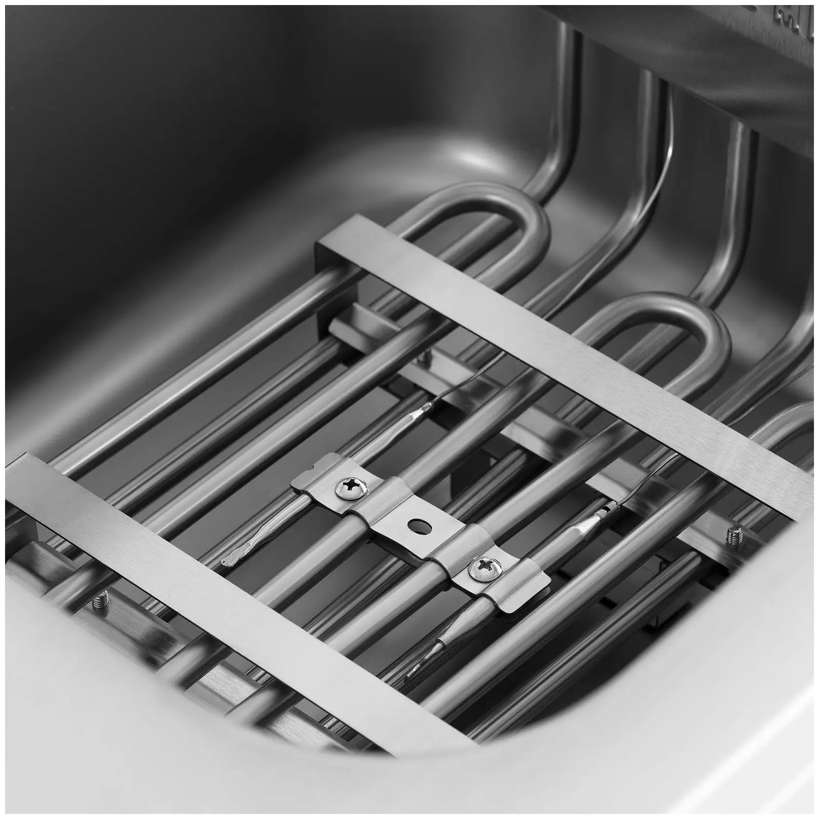 Friteuse électrique - 16 l - 5 000 W - 400 V - Robinet de vidange - Zone froide - Sur armoire - Royal Catering (Protection thermique: Oui)