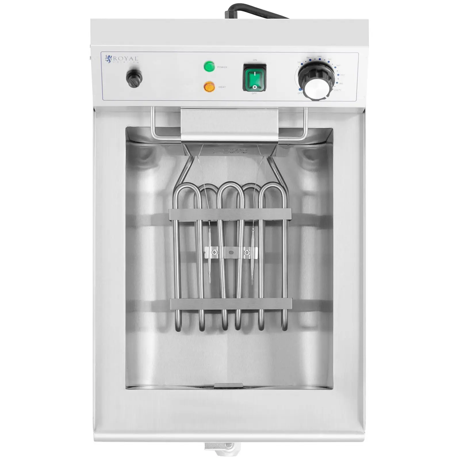 Elektrická fritéza - 16 l - 3 000 W - vypouštěcí kohout - studená zóna (Se skříní: Ne)