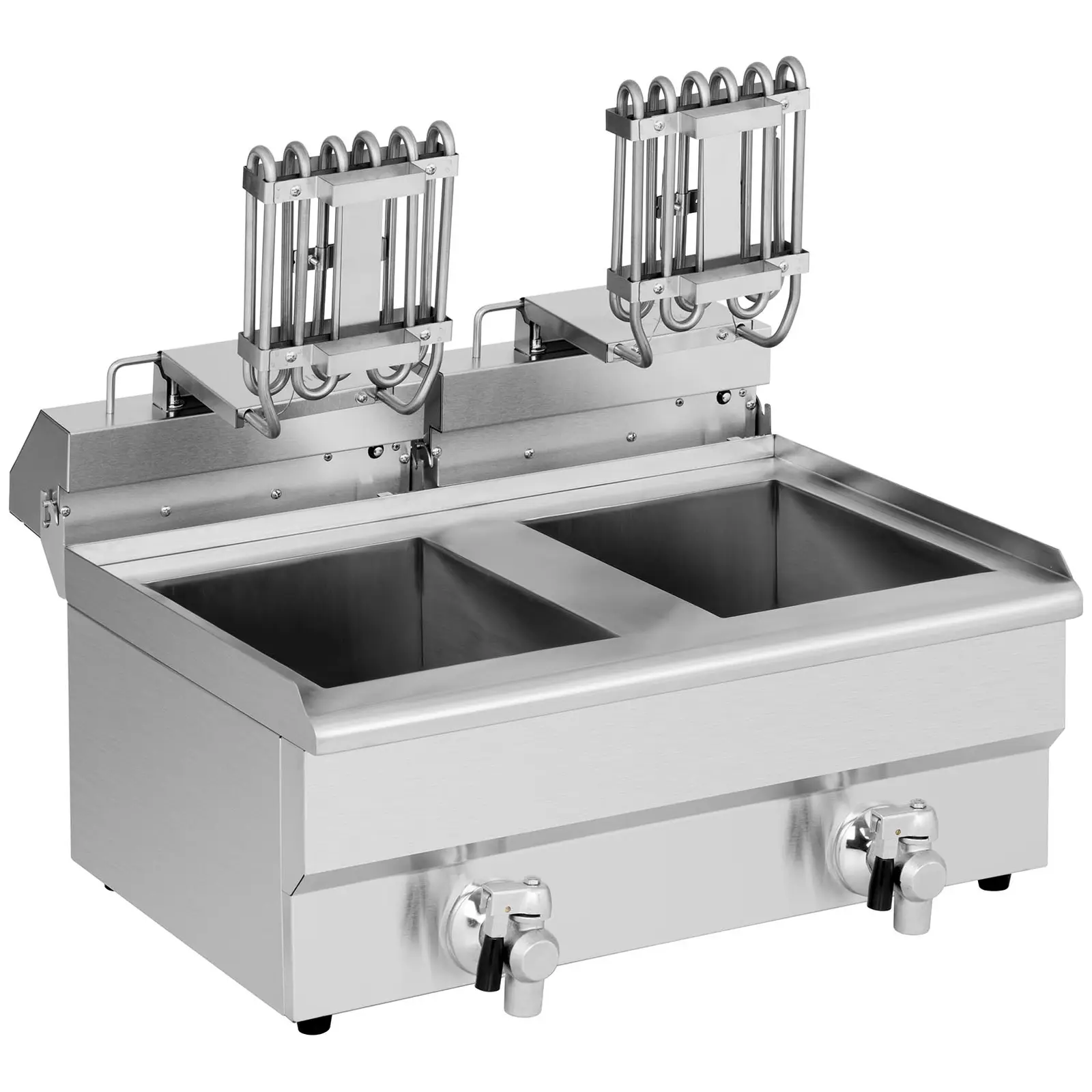 Elektrická fritéza - 2 x 9 l - Royal Catering - 230 V (Materiál: Ušlechtilá ocel)