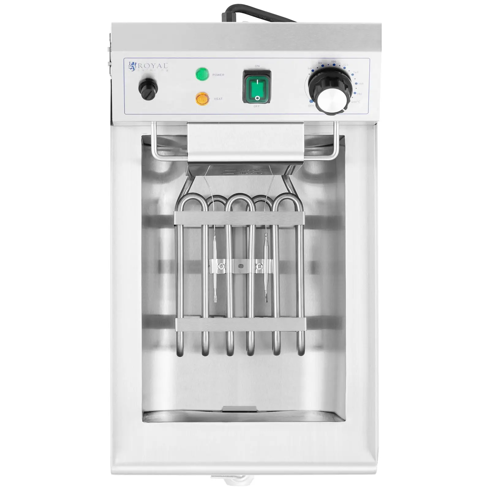 Friteuse électrique - 9 l - 3 000 W - Robinet de vidange - Zone froide (Avec armoire: Non)