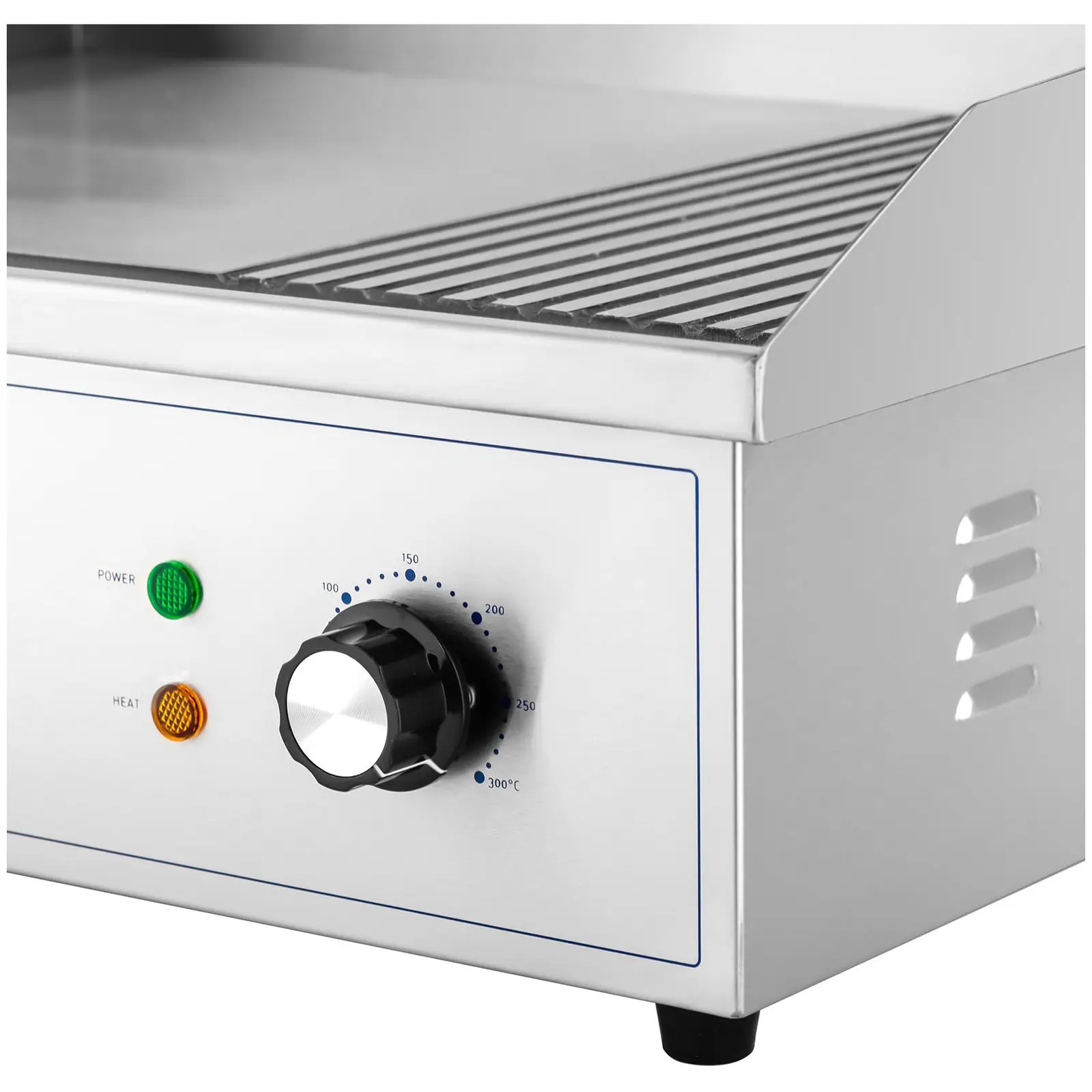 Elektrisk flatgrill - 548 x 350 mm - Ribber + Flat - 3000 W