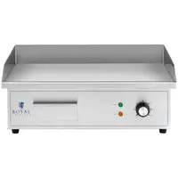 Fry top elettrico - 550 x 350 mm - Royal Catering - Piastra liscia - 3000 W