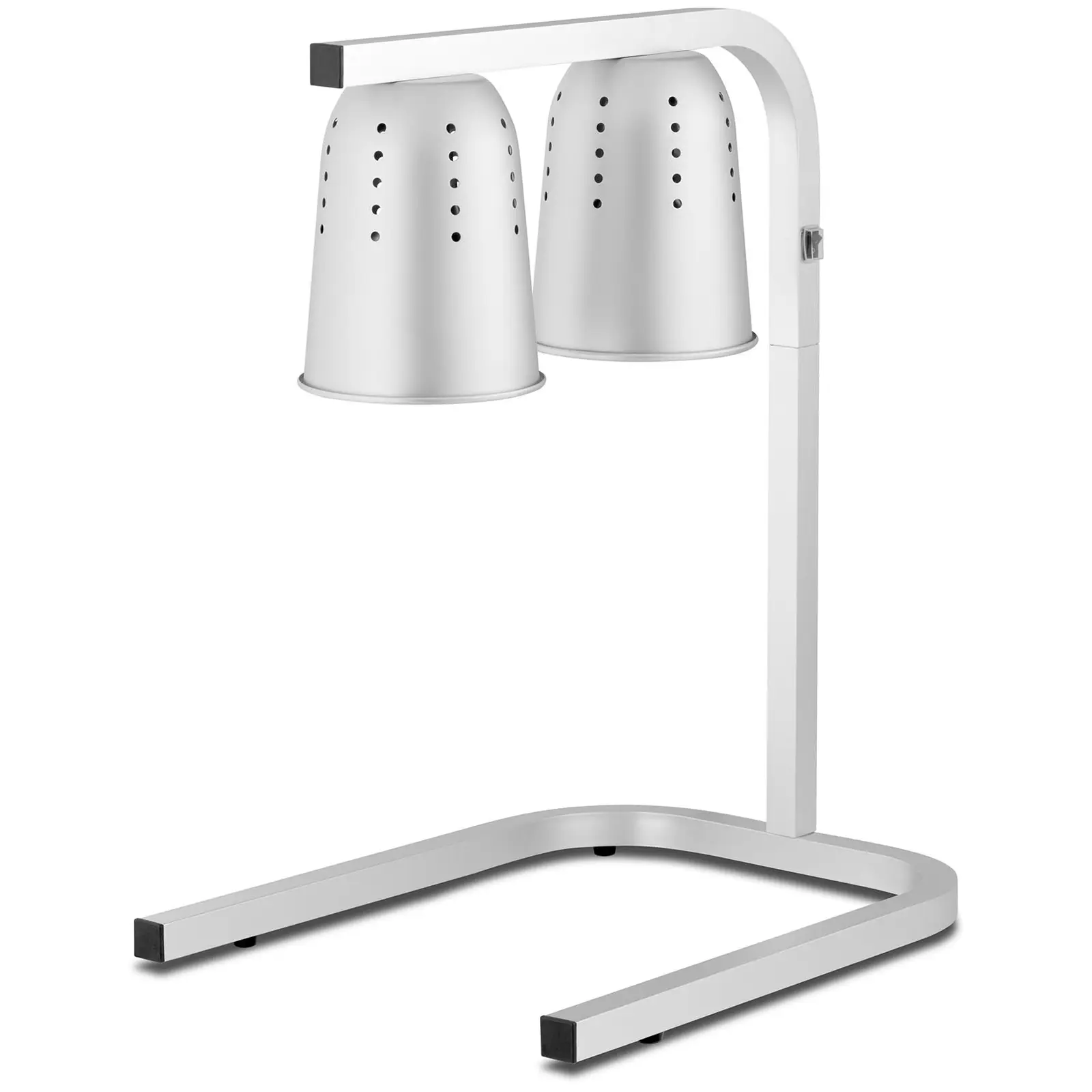 Lampa grzewcza do potraw - regulowana wysokość - Royal Catering - 2 żarówki - aluminium