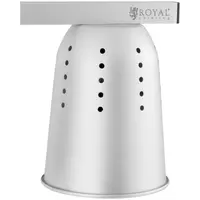 Lámpara calentadora de alimentos por infrarrojos - Altura regulable - Royal Catering - 2 bombillas - Aluminio