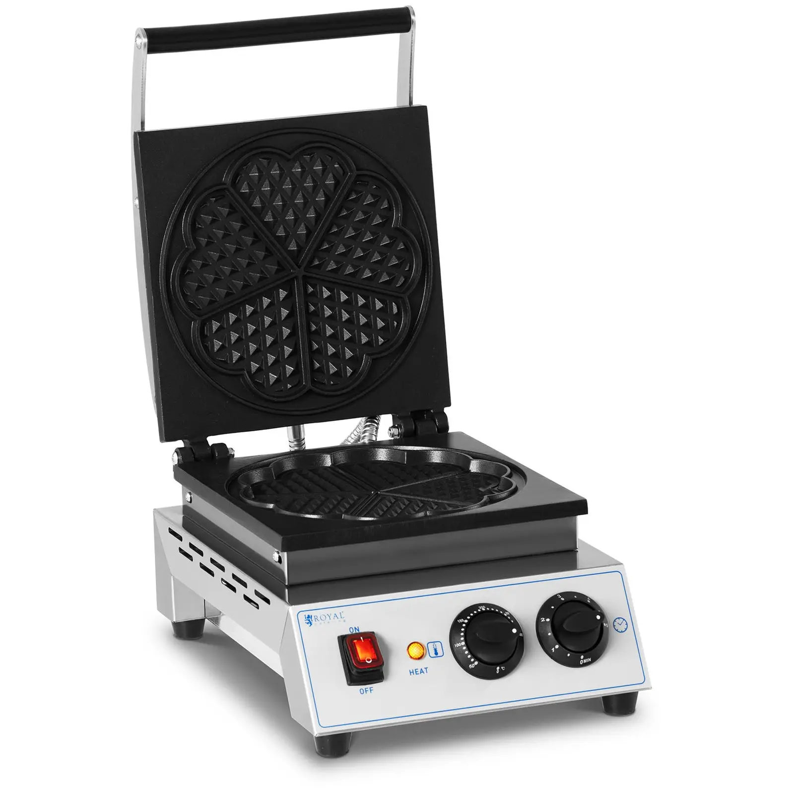 Piastra per waffles a cuore - Waffle belga - 1500 W