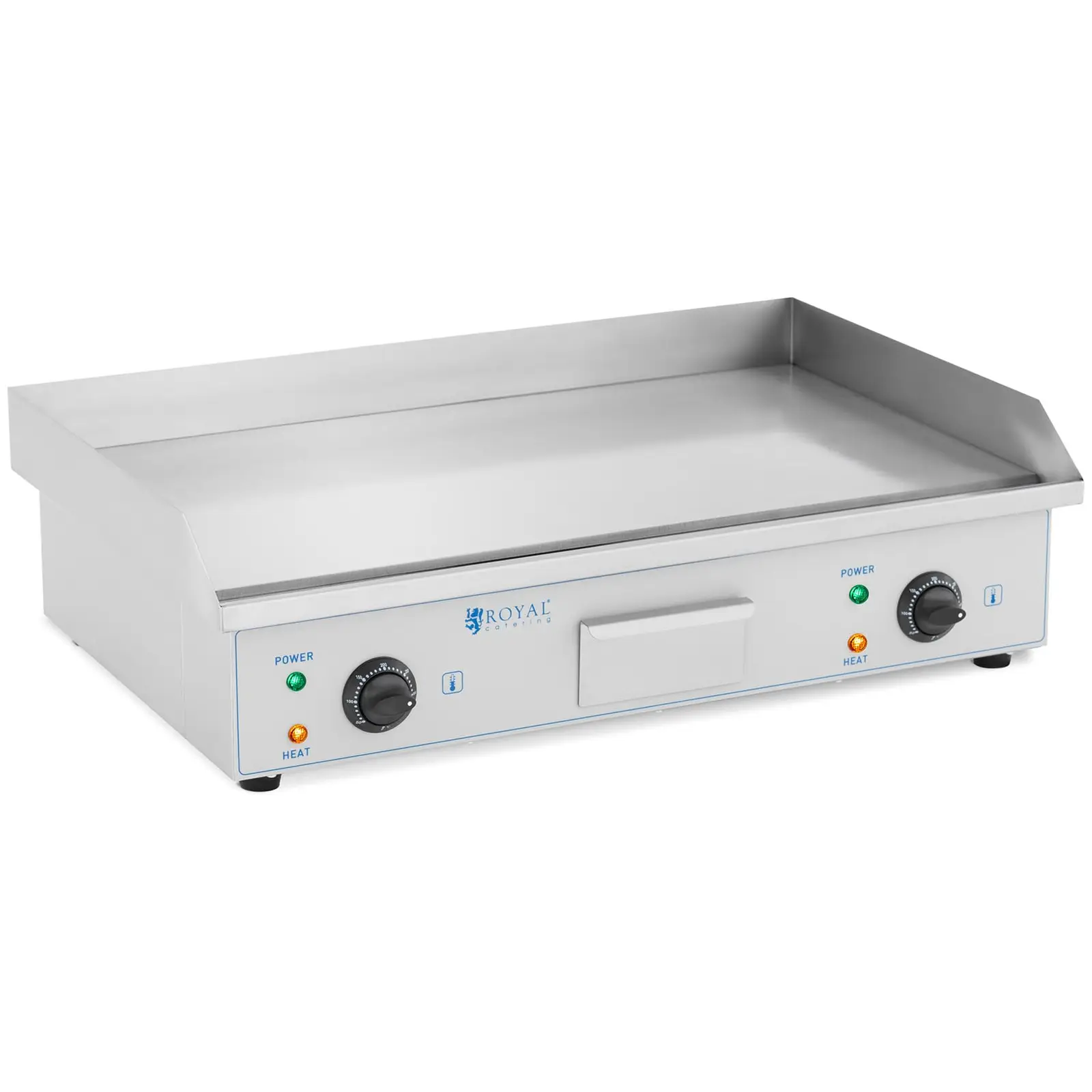 Outlet Płyta grillowa podwójna - 73 cm - Royal Catering - gładka - moc 2 x 2200 W