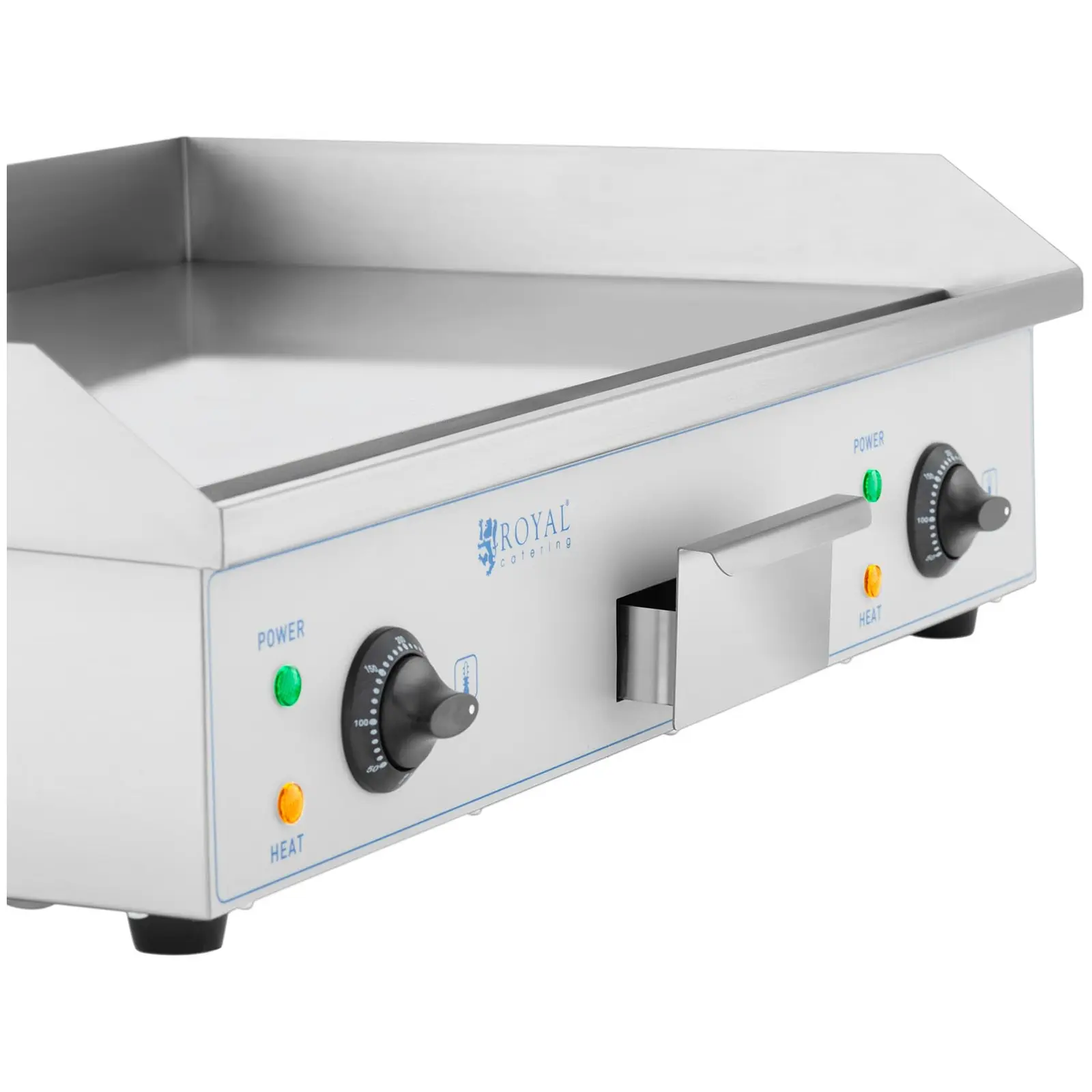Plancha électrique double - 73 cm - Royal Catering - Lisse - 2 x 2200 W (Épaisseur plaque(s) de cuisson: 10 mm)