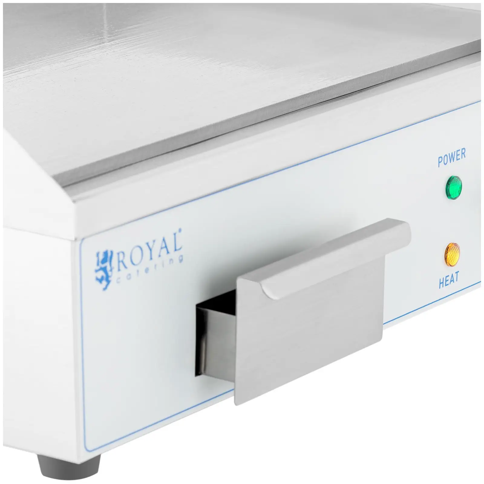 Chapa de grelhar - 55 cm - Royal Catering - lisa - potência 3000 W (Espessura da chapa de grelhar: 10 mm)