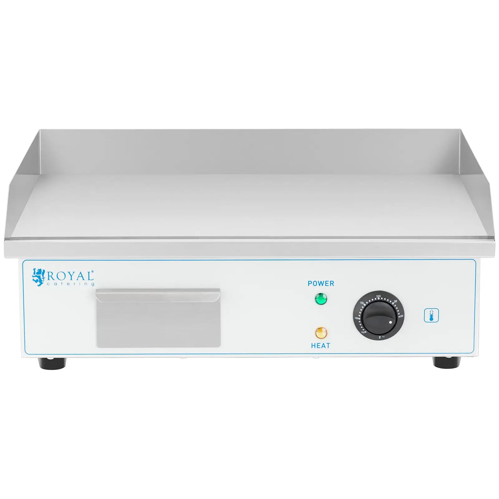 Chapa de grelhar - 55 cm - Royal Catering - lisa - potência 3000 W (Material: Aço inoxidável)