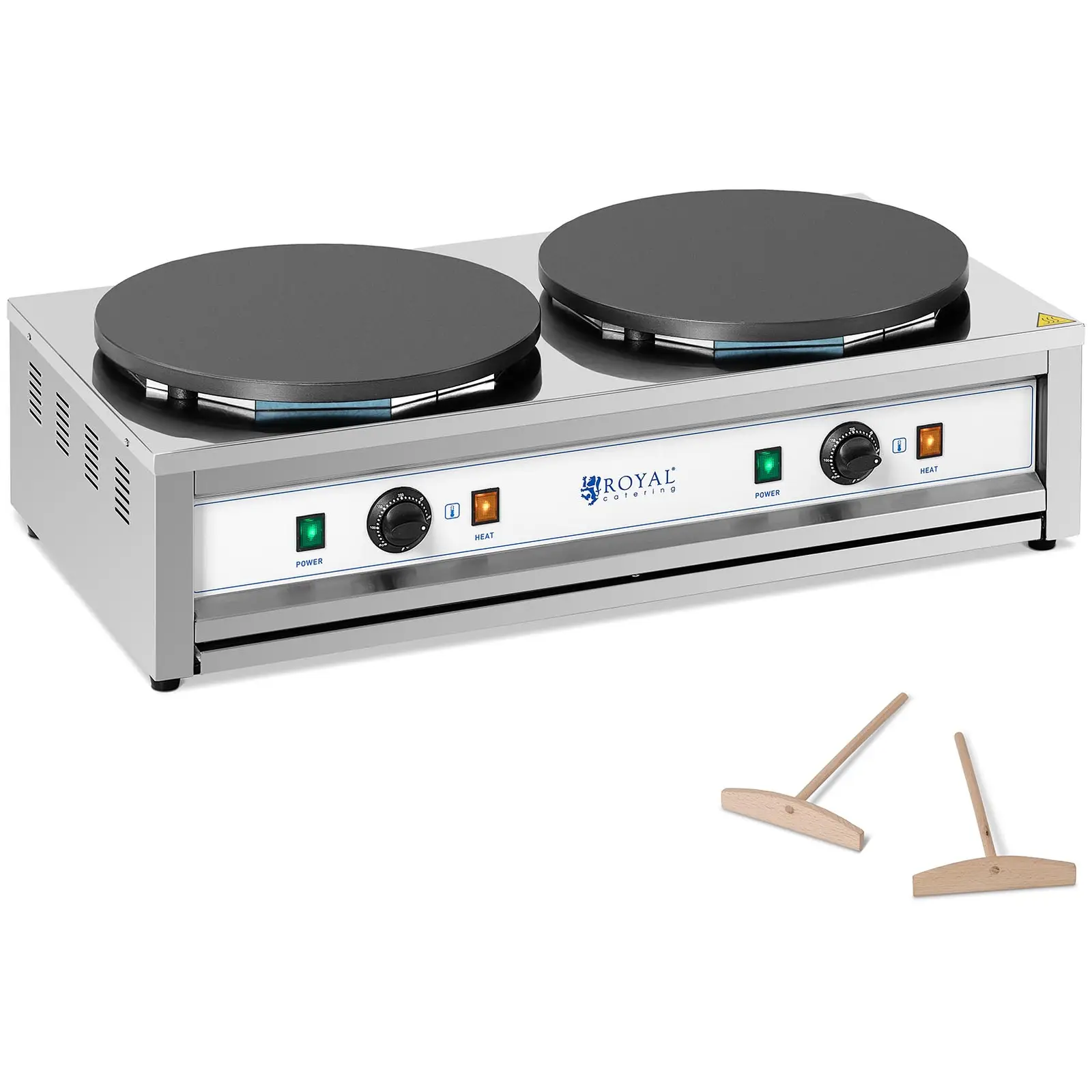 Crêpesmaker - 2 Heizplatten - 2 x 400 mm - 2 x 3.000 W