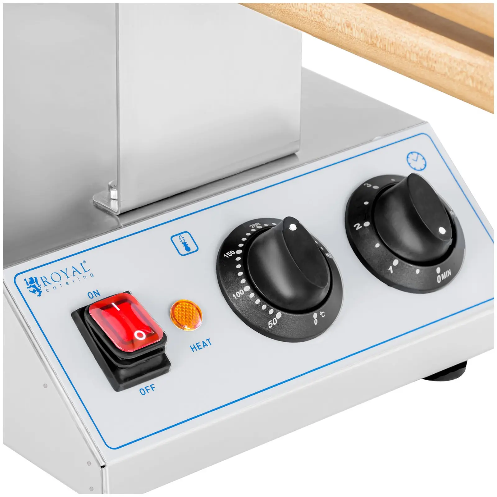 Máquina de waffles - bubble - 1,415 W - 50-250°C - temporizador: 0-5 min