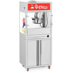Popcornmachine - met onderkast op wielen - Royal Catering - gemiddeld