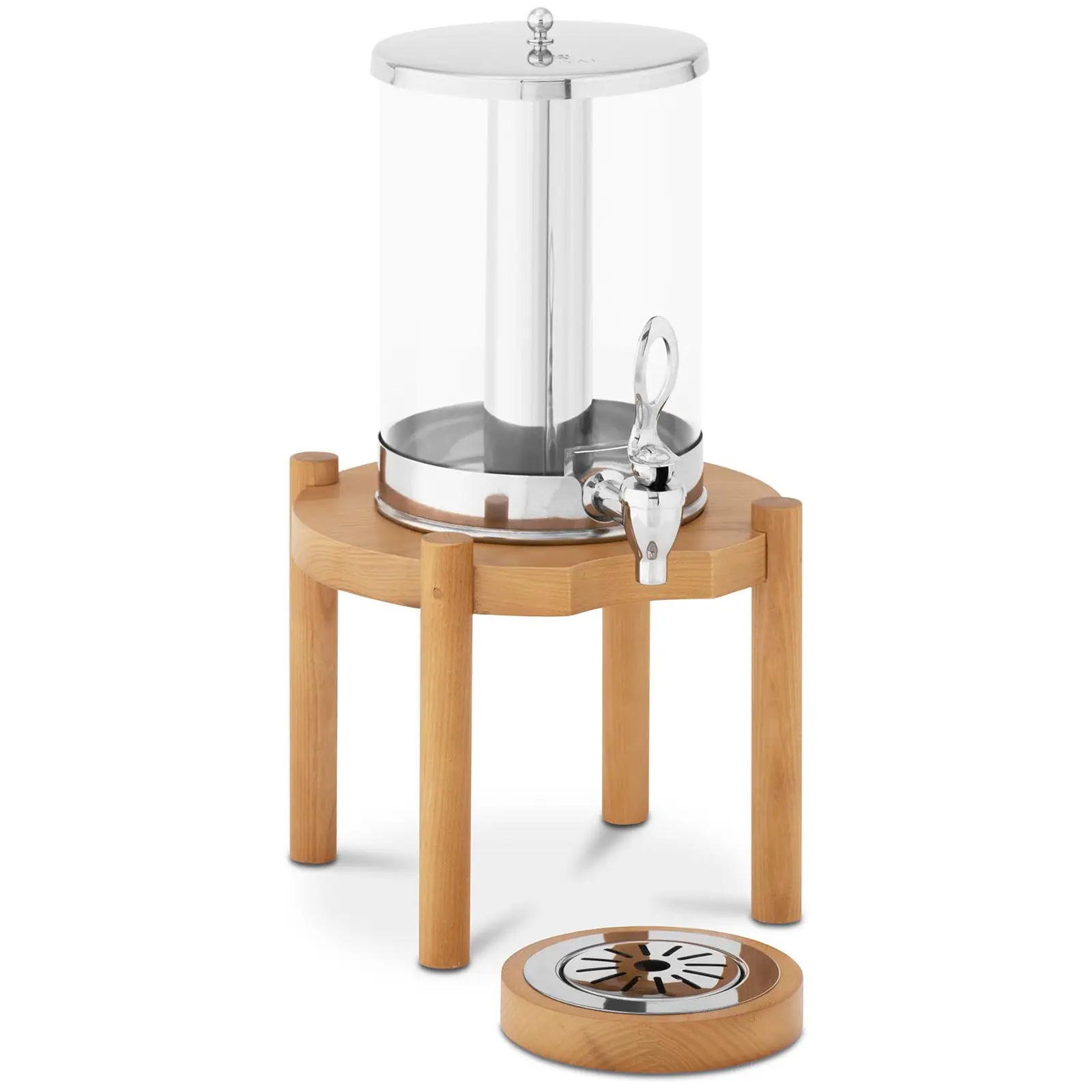 Distributeur de boissons - 7 l - Dispositif de refroidissement - Cadre en bois